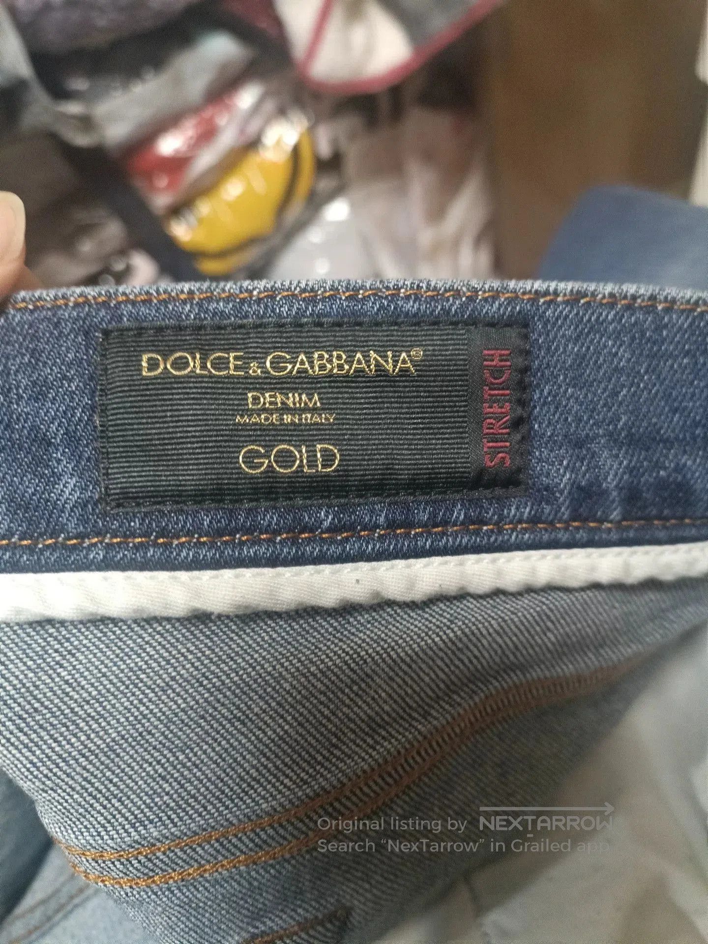 Dolce & Gabbana Dolce&Gabbana Gold Jeans. Size US 34 / EU 50 - 8 Thumbnail