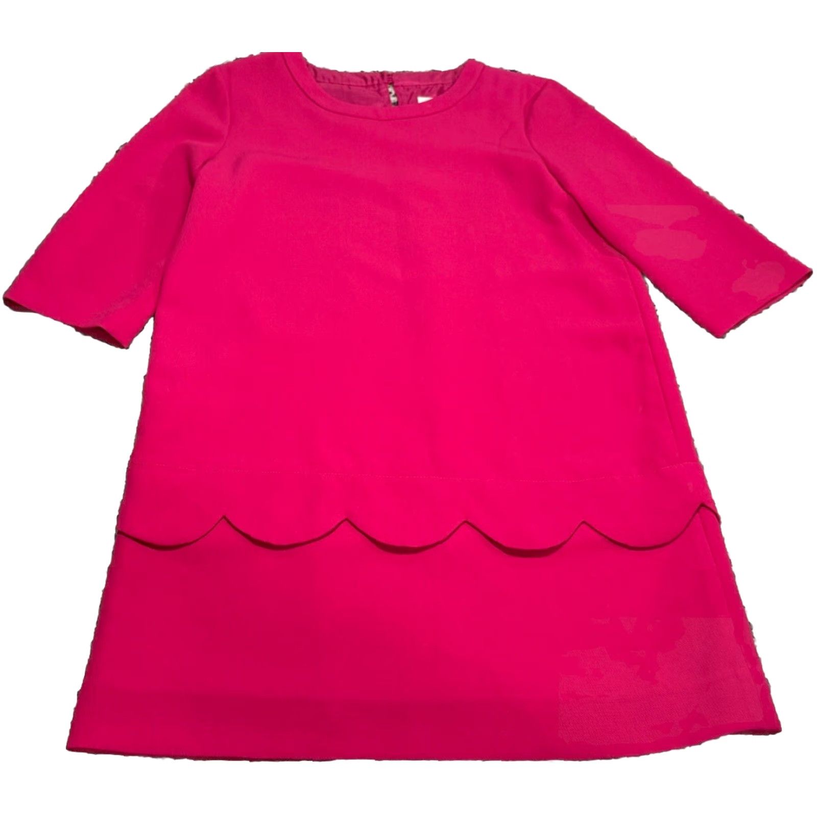 Pinko Kate Spade Pink Fancy Meeting You Sweetheart Scallop Demi Shift Dress Sz 6 Size M / US 6-8 / IT 42-44 - 2 Thumbnail