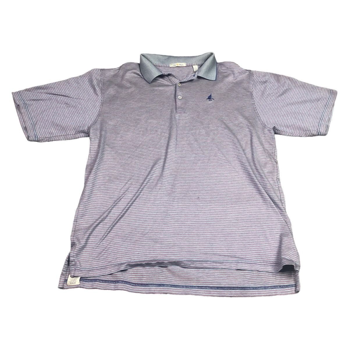 Peter Millar Peter Millar Mutilcolor Striped Polo Shirt Adult Size XL Size US XL / EU 56 / 4 - 1 Thumbnail