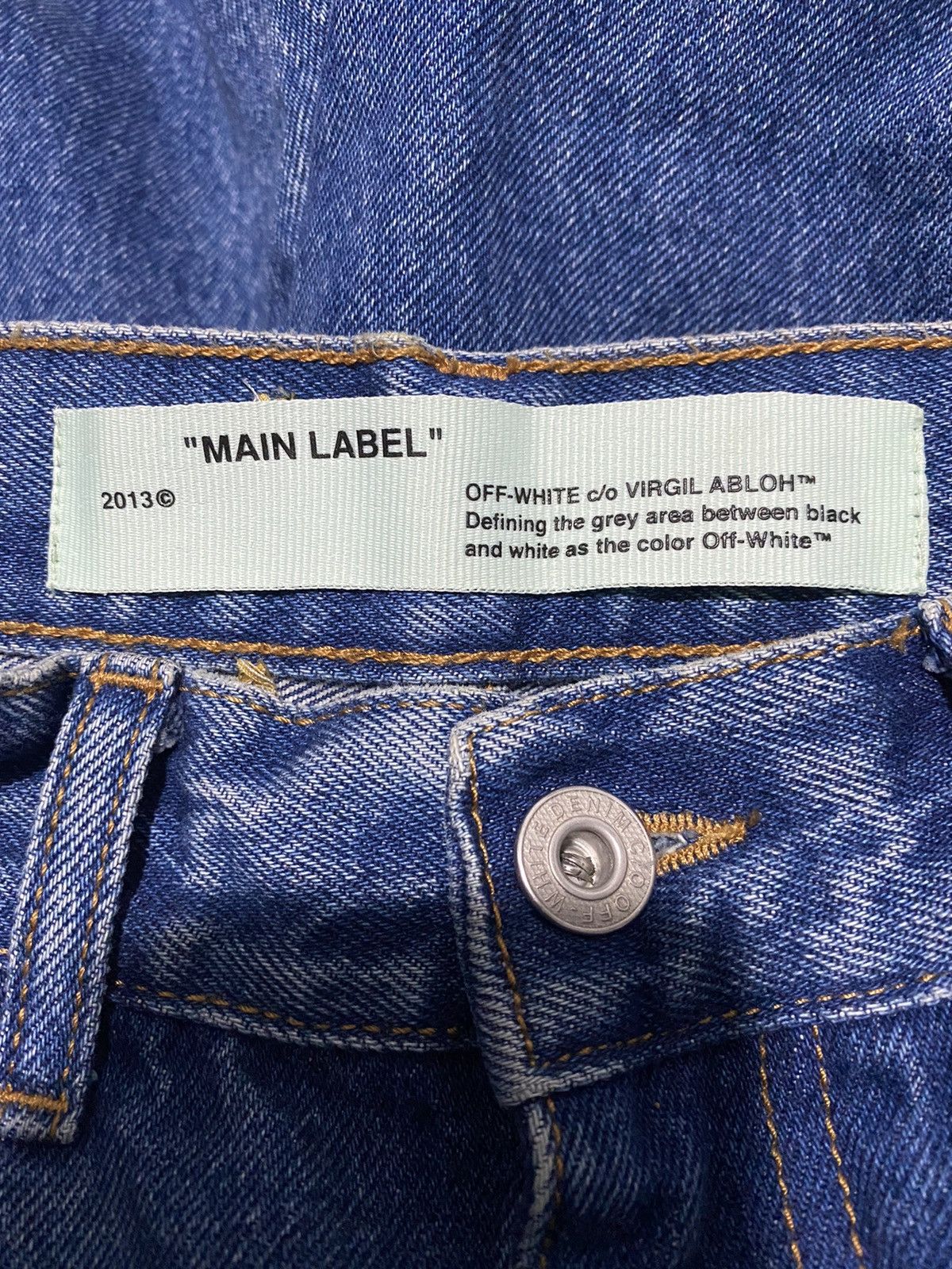 Off-White Off white virgil abloh baggy Flare denim Jeans Size 25" / US 0 / IT 36 - 9 Thumbnail