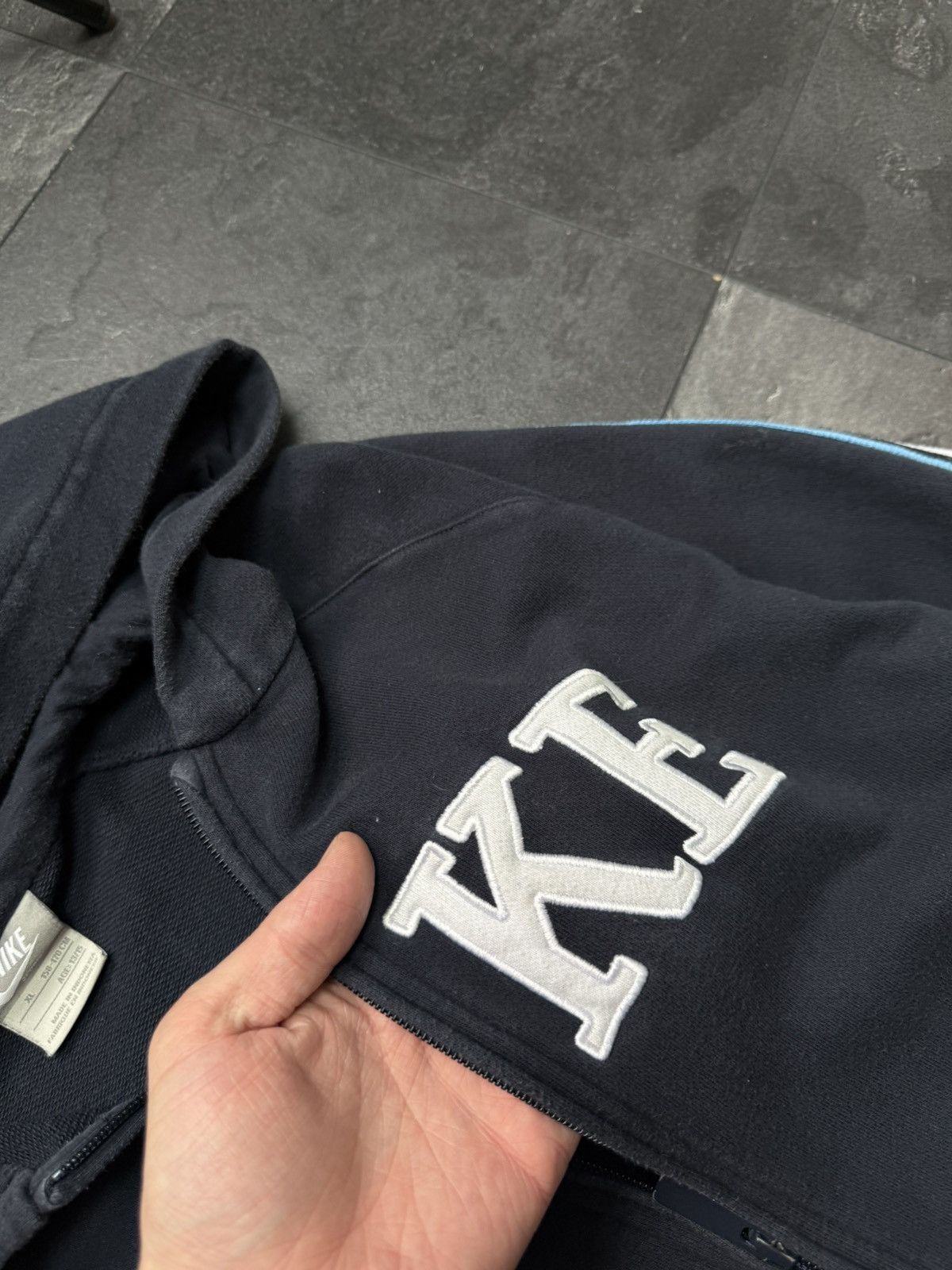 Nike × Vintage Nike vintage big logo zip hoodie Size US S / EU 44-46 / 1 - 4 Thumbnail
