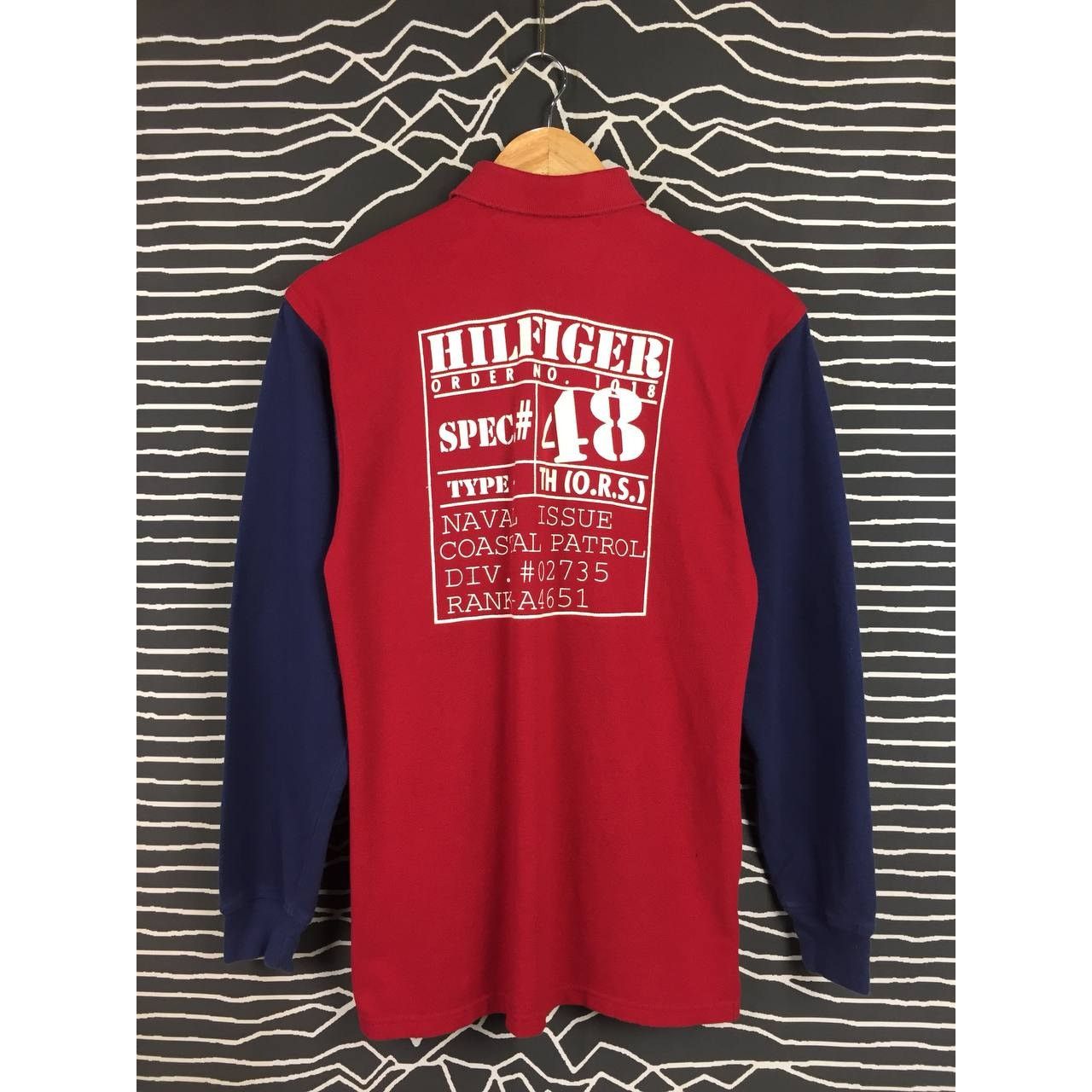 Tommy Hilfiger Vtg Tommy Hilfiger Navigator Color Block Longsleeve Polo Tee Size US S / EU 44-46 / 1 - 9 Thumbnail