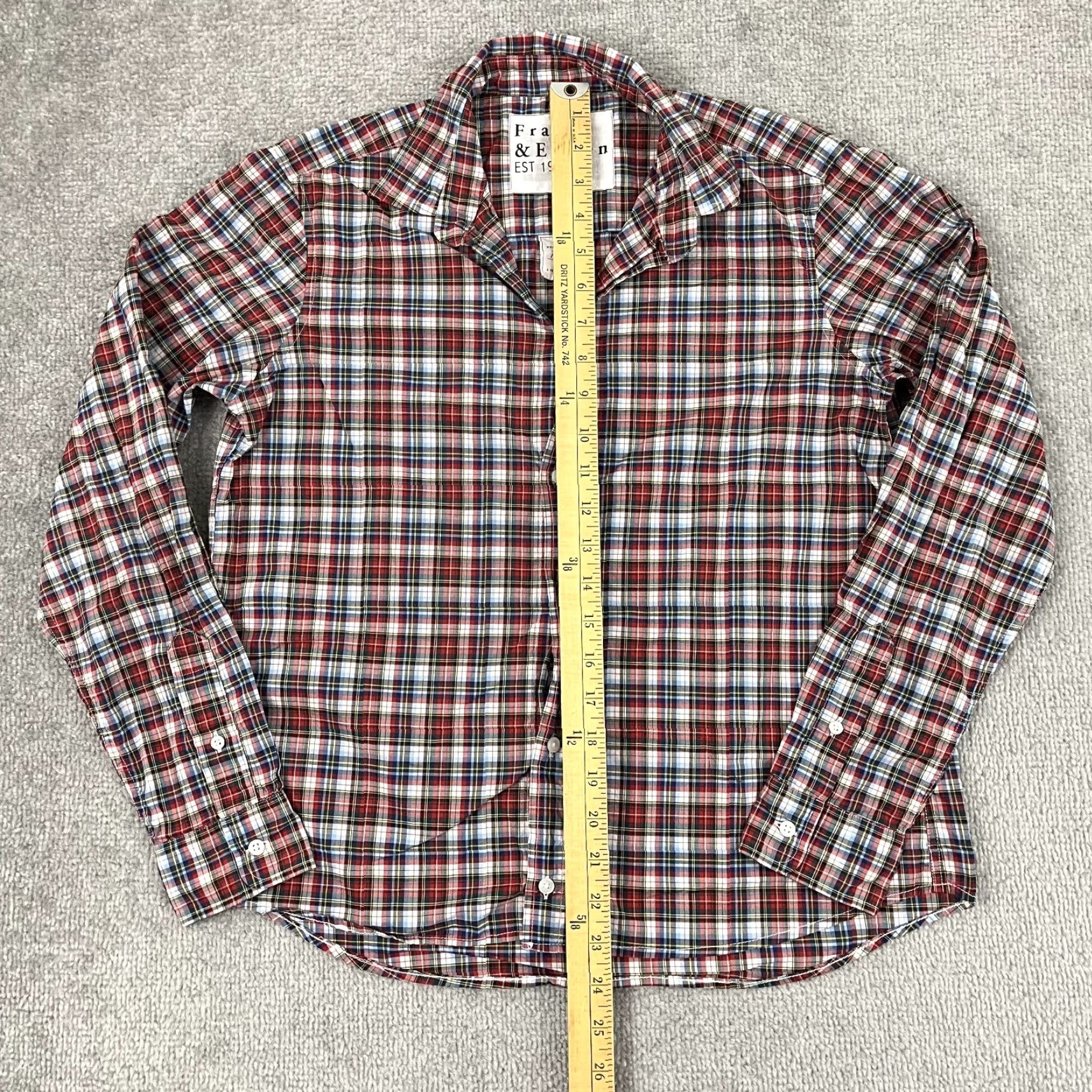 Frank & Eileen Frank & Eileen Shirt Womens Small MultiColor Plaid Woven Button Up Italy Size S / US 4 / IT 40 - 4 Thumbnail