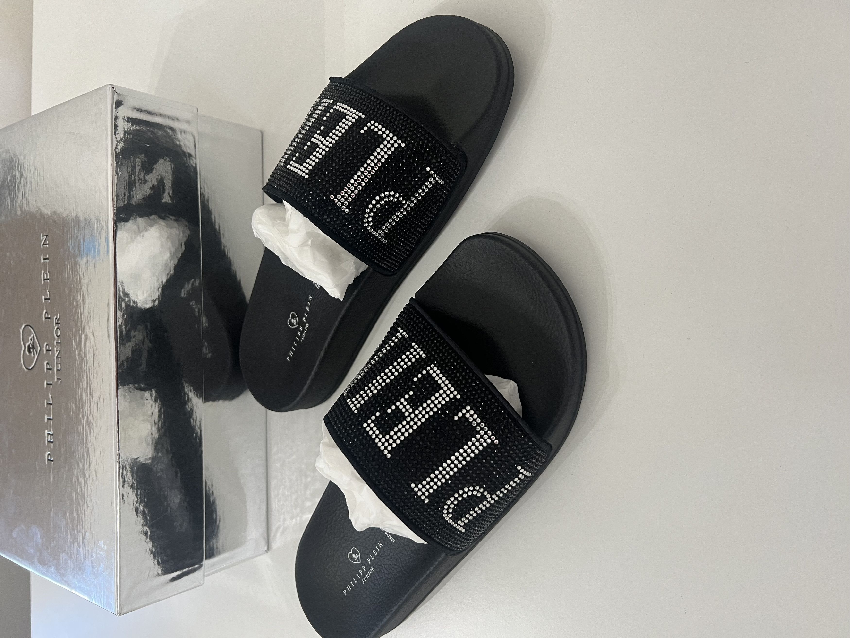Philipp Plein Philipp Plein - Rhinestone Slides Sandals,unisex ,Size 36 EU Size US 6 / IT 36 - 4 Thumbnail