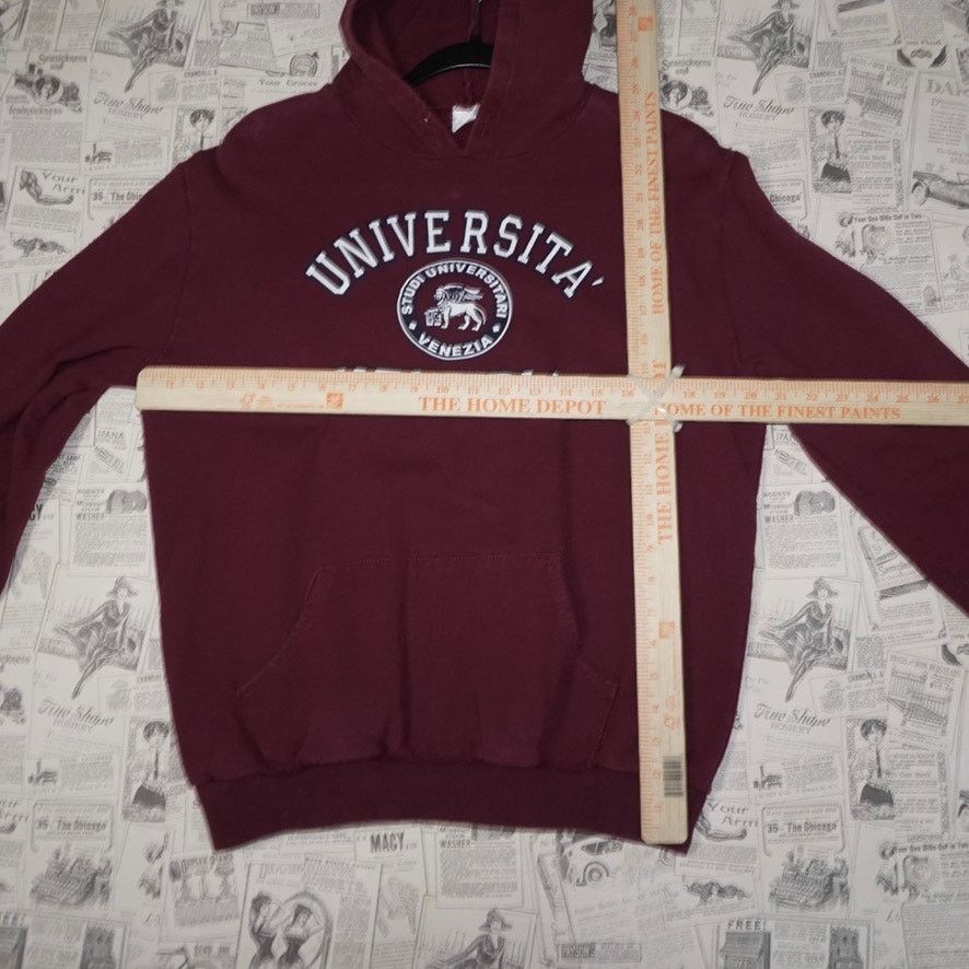 Versus Versace Vintage Y2K Universita Venezia College 2000s faded hoodie Size US M / EU 48-50 / 2 - 4 Thumbnail