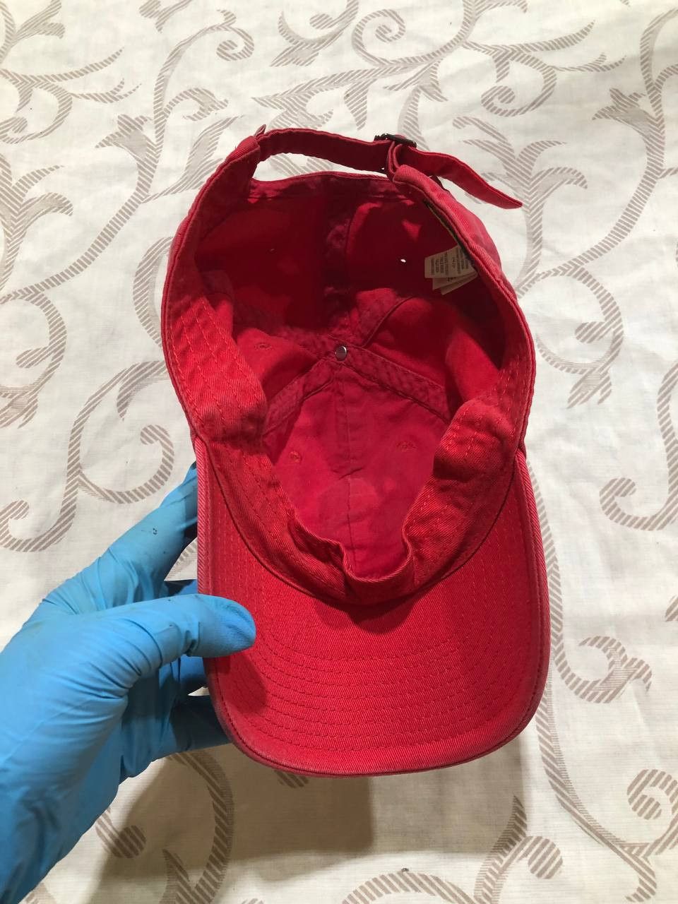 Nike Nike Mini Swoosh Embroidered Pink Washed Dad Cap Hat Size ONE SIZE - 19 Thumbnail