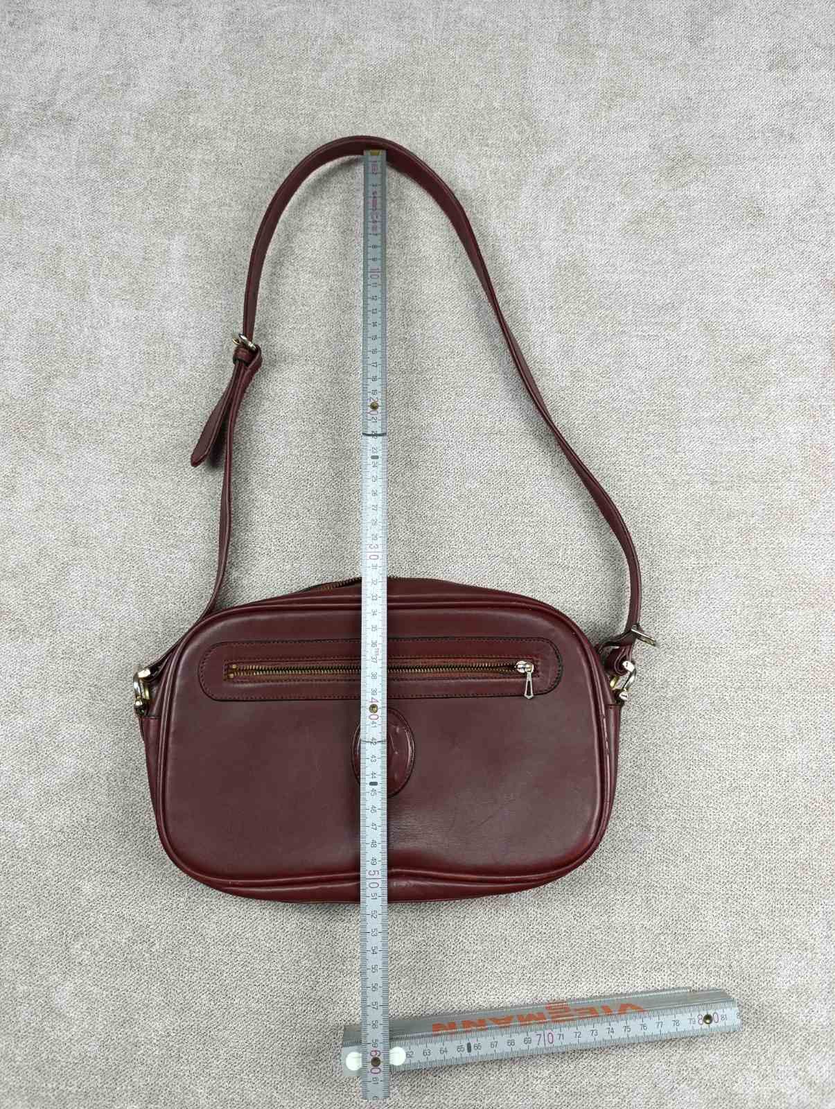 Cartier CARTIER BORDEAUX LEATHER SHOULDER BAG VINTAGE DESIGN UNISEX Size ONE SIZE - 21 Thumbnail
