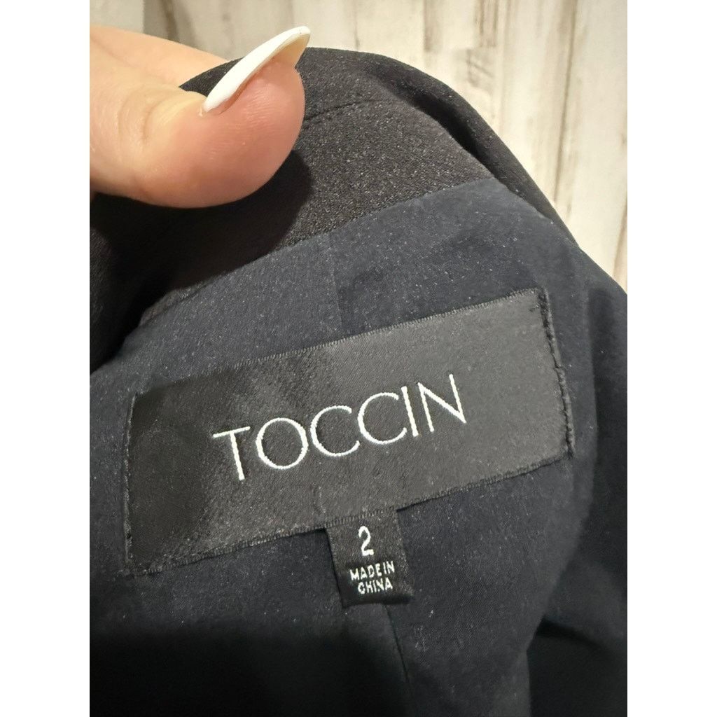 The Unbranded Brand NWT TOCCIN Willa Boyfriend Blazer Womens Size 2 Black Size XS / US 0-2 / IT 36-38 - 6 Thumbnail