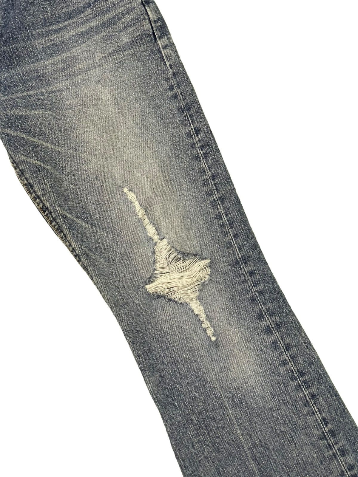 Lee Flare Jeans Lee Japan Distress Low Rise Boot Cut 8🟦6 Size US 31 - 7 Thumbnail