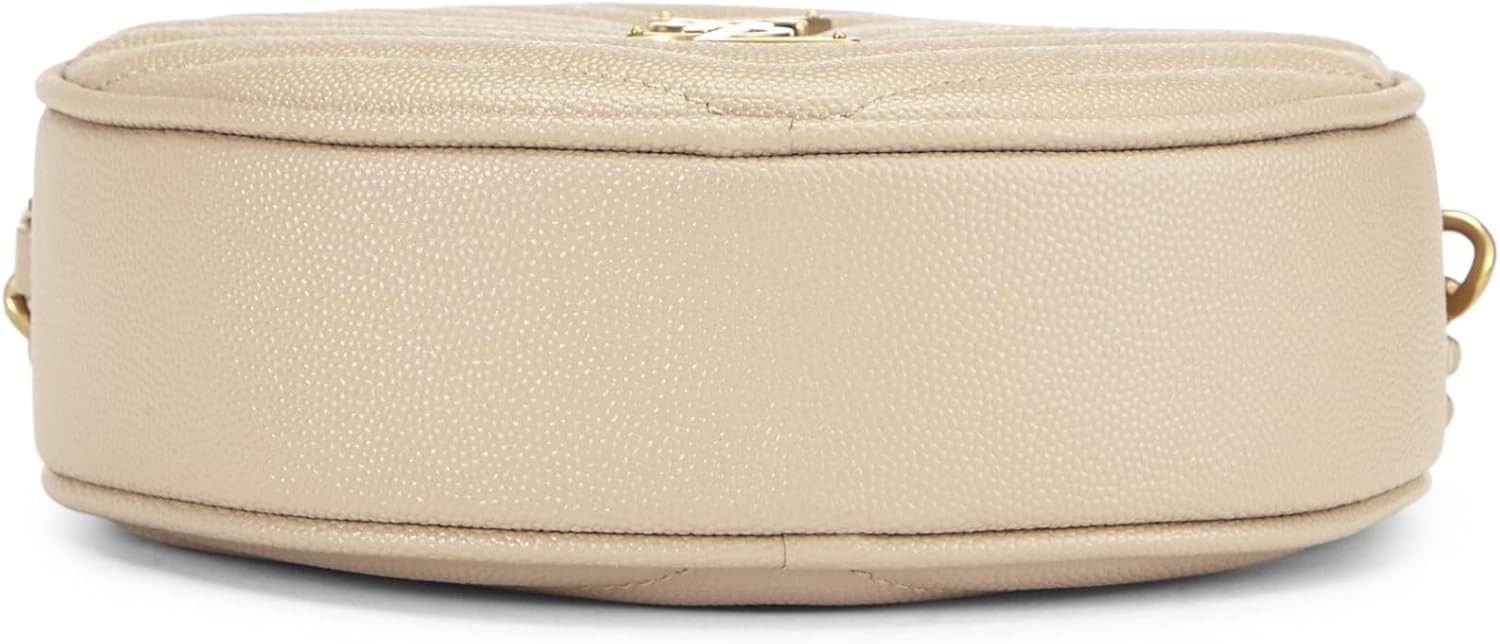 Saint Laurent Paris o1b1hav110724 Size: OS / Vinyle Round Bag in Soft Cream Size ONE SIZE - 5 Thumbnail