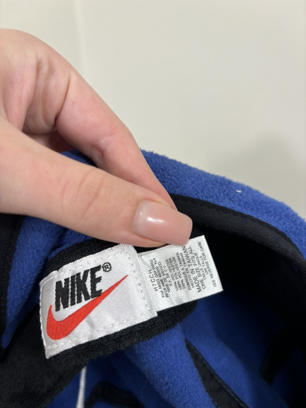 Nike Vintage 90s Nike Y2K Swoosh Cozy Hype Cap Hat Size ONE SIZE - 10 Thumbnail