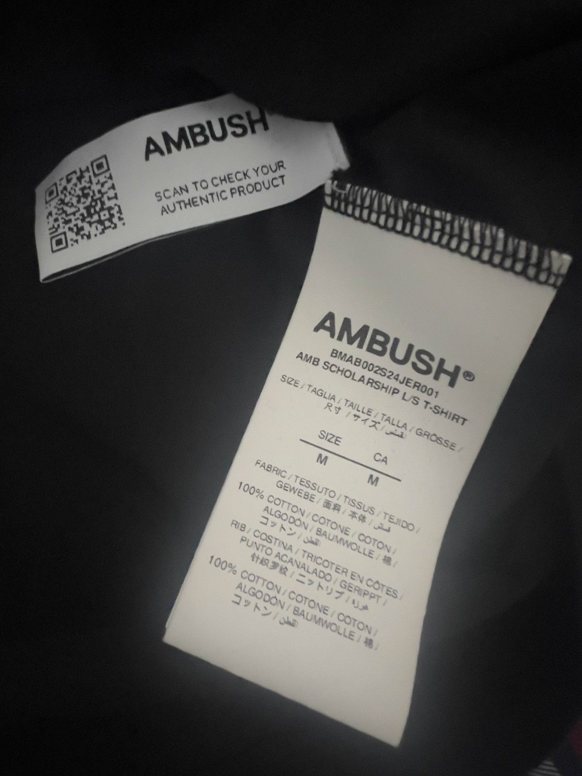 Ambush Design AMBUSH Black Scholarship Longsleeve Size US M / EU 48-50 / 2 - 4 Thumbnail