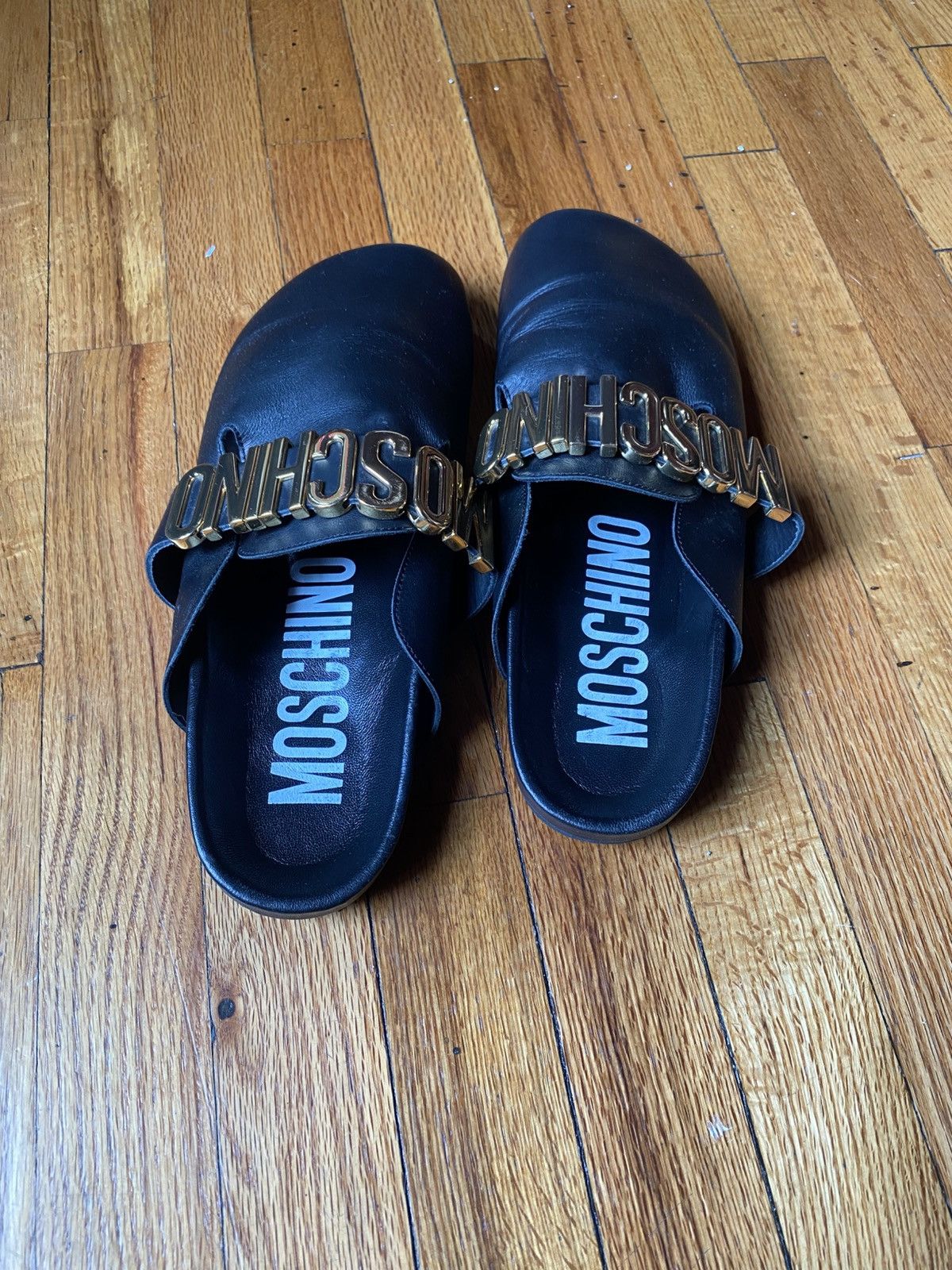 Moschino Moschino Calfskin Mules Size US 12.5 / EU 45-46 - 5 Thumbnail