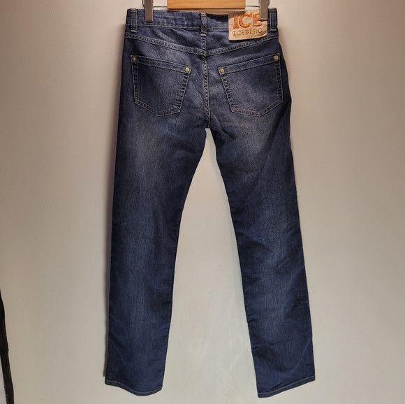 Iceberg Iceberg Gilmar straight jeans embellished label - size 28 Size 28" / US 6 / IT 42 - 2 Thumbnail