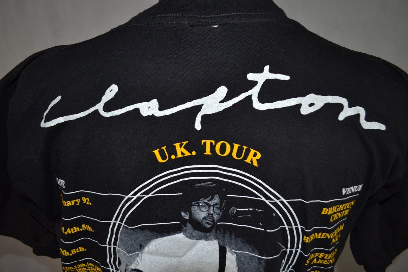 Band Tees × Vintage Vintage 1992 Eric Clapton UK Tour Graphic Tee T-shirt Size US L / EU 52-54 / 3 - 4 Thumbnail
