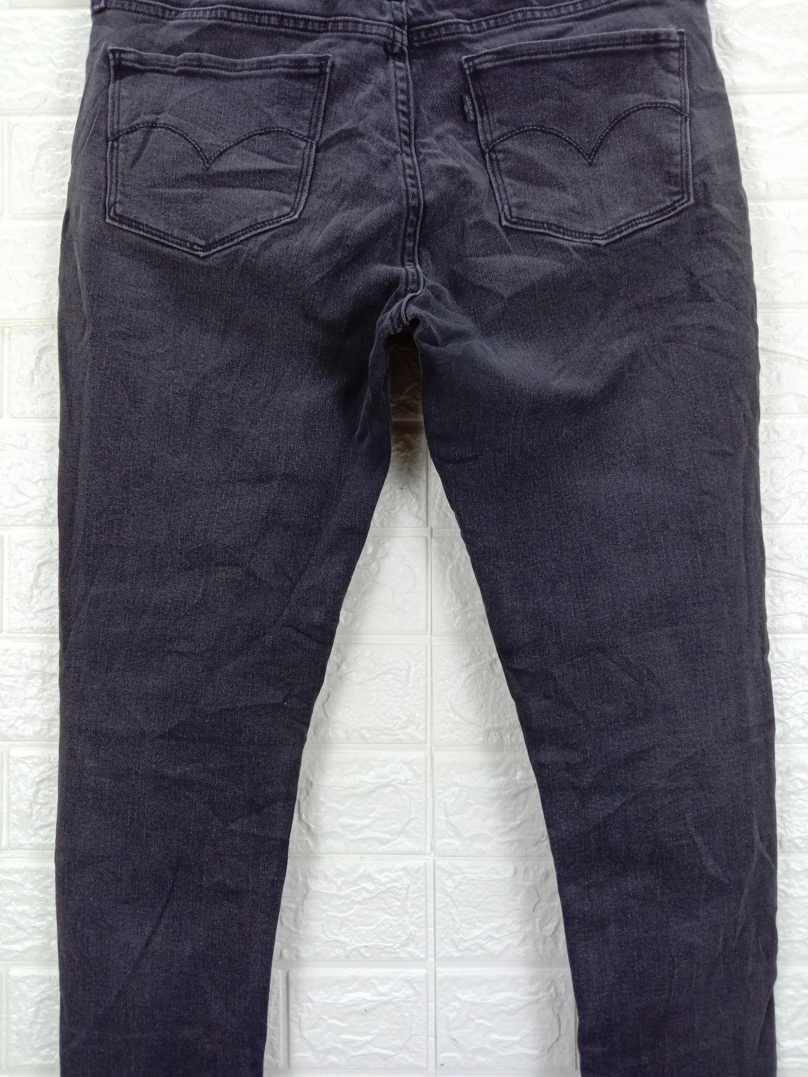 Levi's Vintage Levi's 535 Faded Black Jeans Super Skinny Denim Size 32" / US 10 / IT 46 - 7 Thumbnail