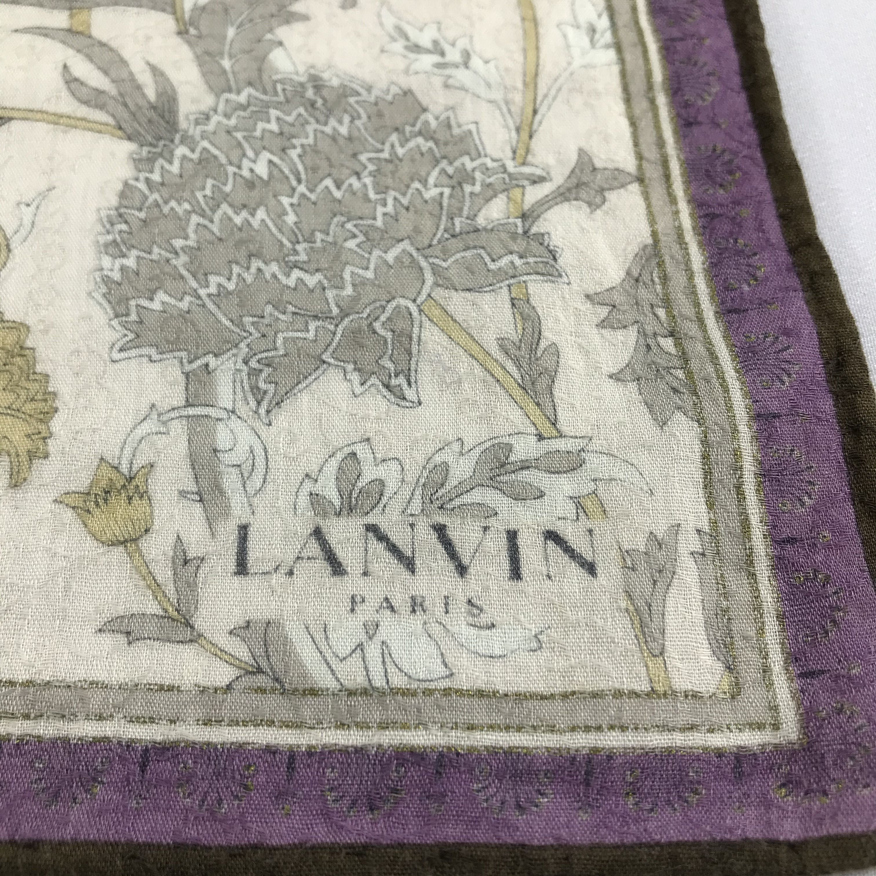 Lanvin Lanvin Handkerchief Neckerchief Bandana H998 Size ONE SIZE - 3 Thumbnail