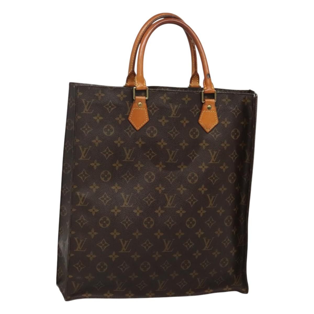 Louis Vuitton LOUIS VUITTON Monogram Sac Plat Hand Bag M51140 Size ONE SIZE - 1 Thumbnail
