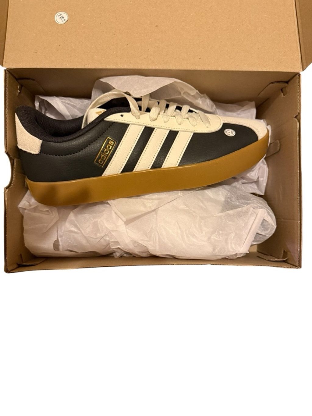 Adidas Men's Adidas VL Court 3.0 B/W Sneakers Size 9 Size US 9 / EU 42 - 3 Thumbnail