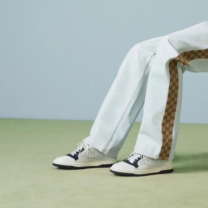 Gucci o1s1wg110425 MAC80 Low-Top Sneakers in White & Black Size US 10.5 / EU 43-44 - 3 Thumbnail