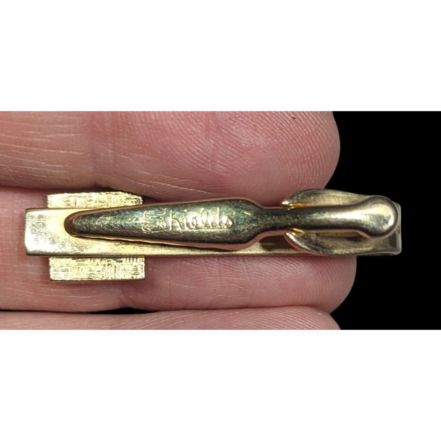Other Vintage Shields Gold Tone Black Horse Motif Tie Clip Size ONE SIZE - 2 Thumbnail