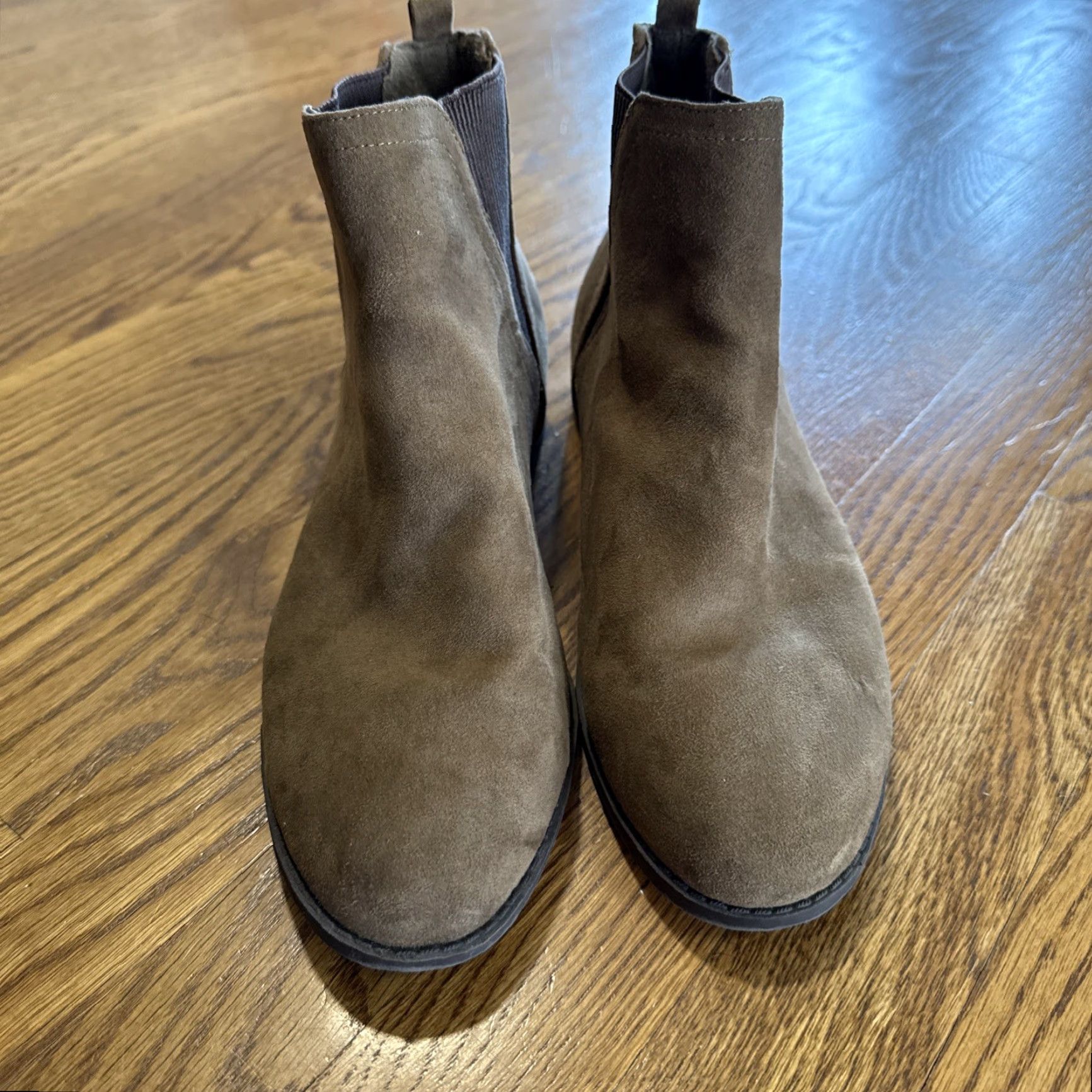 Primark Primark Chelsea Boots 10 Cognac Ankle Booties Vegan Suede Capsule Minimalist Women's Faux Suede Chelsea Boot US 10 Brown Autumn 2020s Size US 10 / IT 40 - 6 Thumbnail