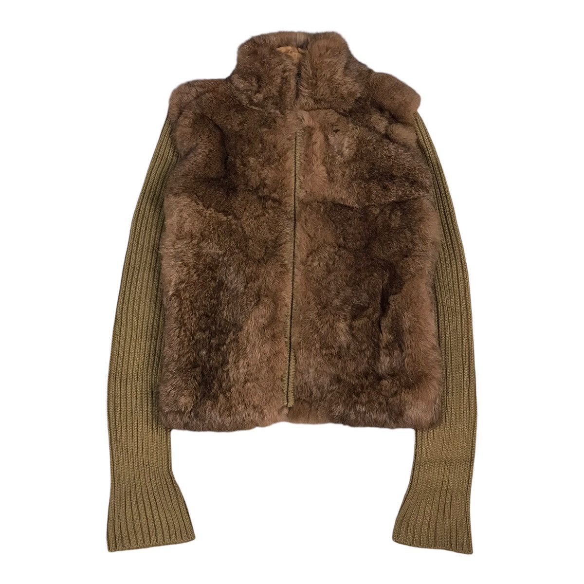 Designer × Japanese Brand Fur Winter cropped design knitwear long sleeve jacket Size US XS / EU 42 / 0 - 1 Thumbnail