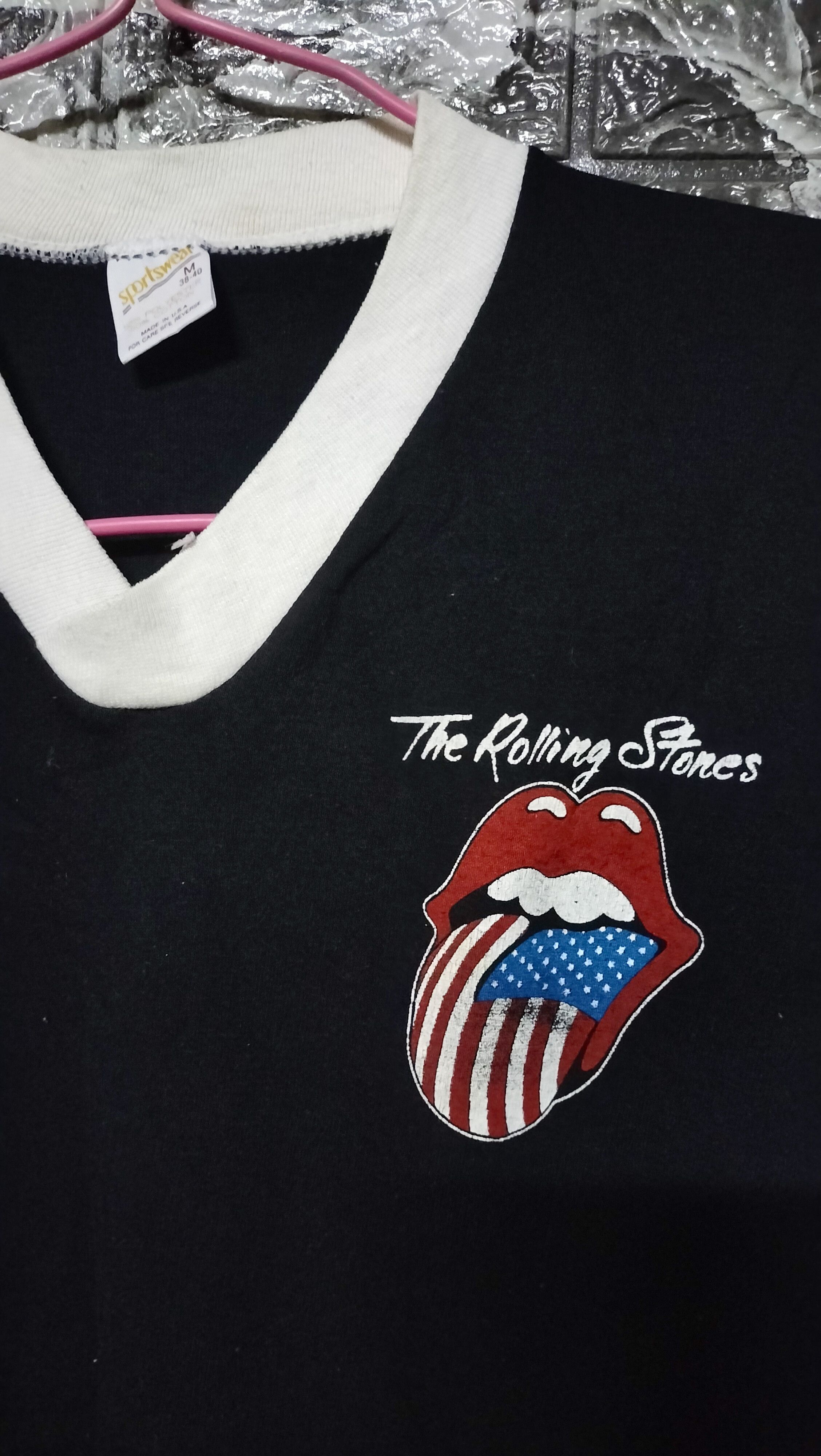 Band Tees Vintage 80s The Rolling Stones 1981 Tour Tee Rock n Roll Size US M / EU 48-50 / 2 - 4 Thumbnail