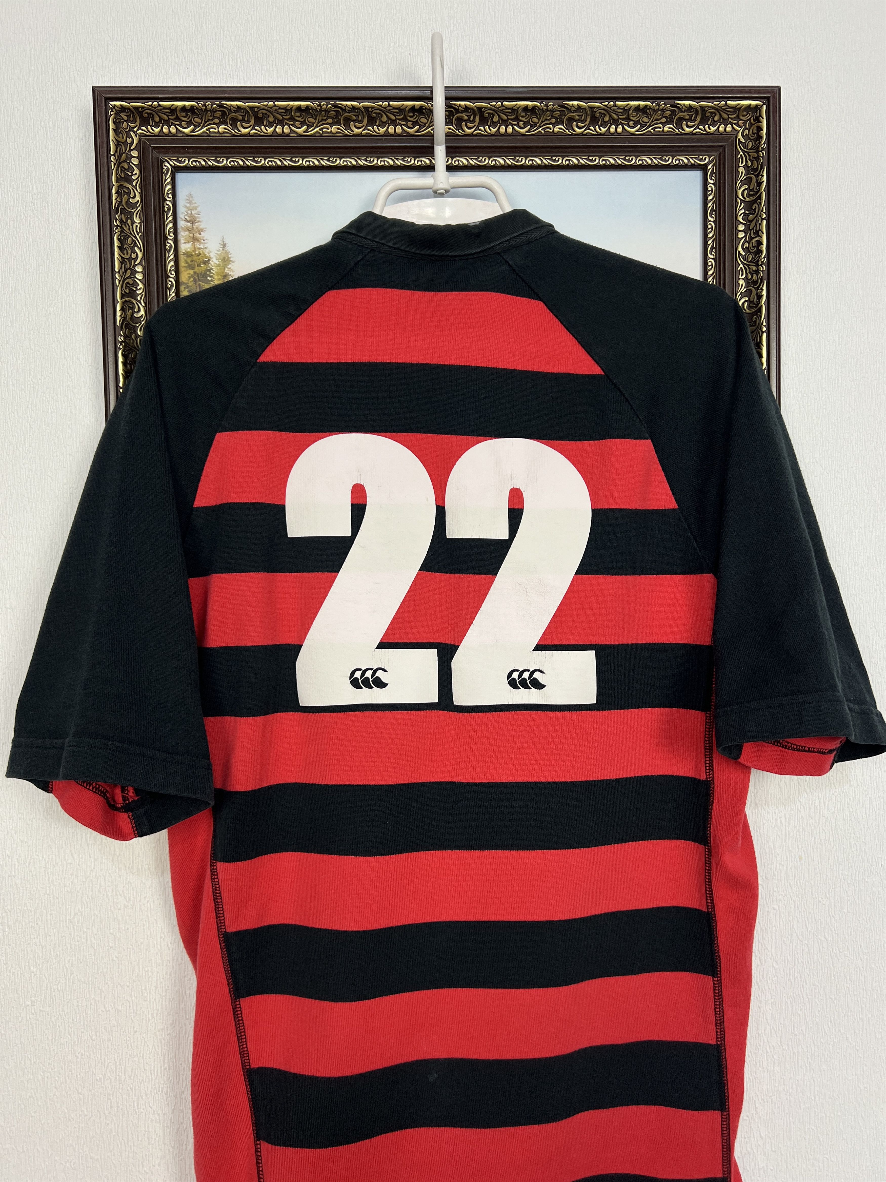 Canterbury of New Zealand Vintage 90's Haywards Heath Match Worn Rugby Jersey Trikot Size US L / EU 52-54 / 3 - 8 Thumbnail