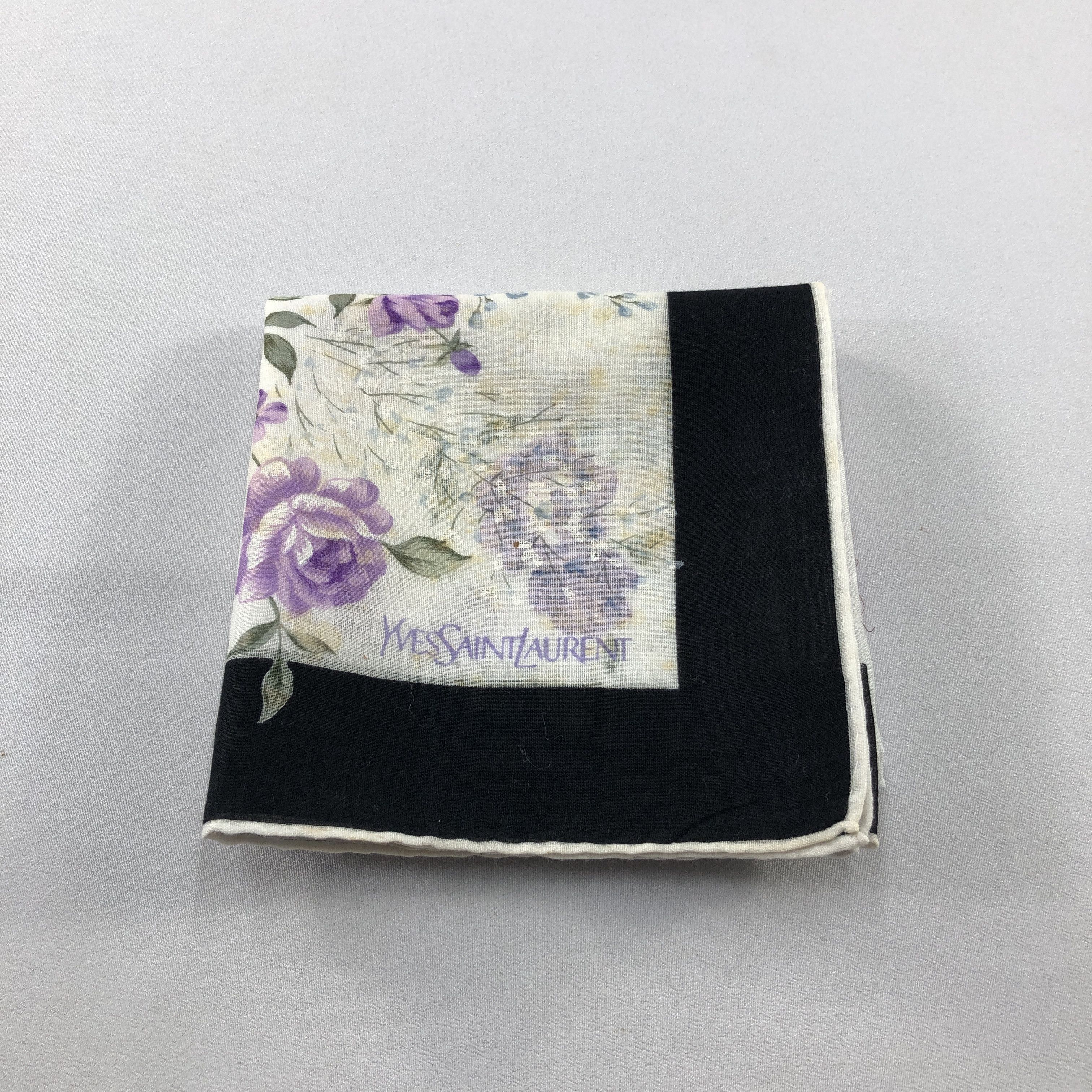 Yves Saint Laurent YSL Handkerchief Neckerchief Bandana H3124 Size ONE SIZE - 13 Thumbnail