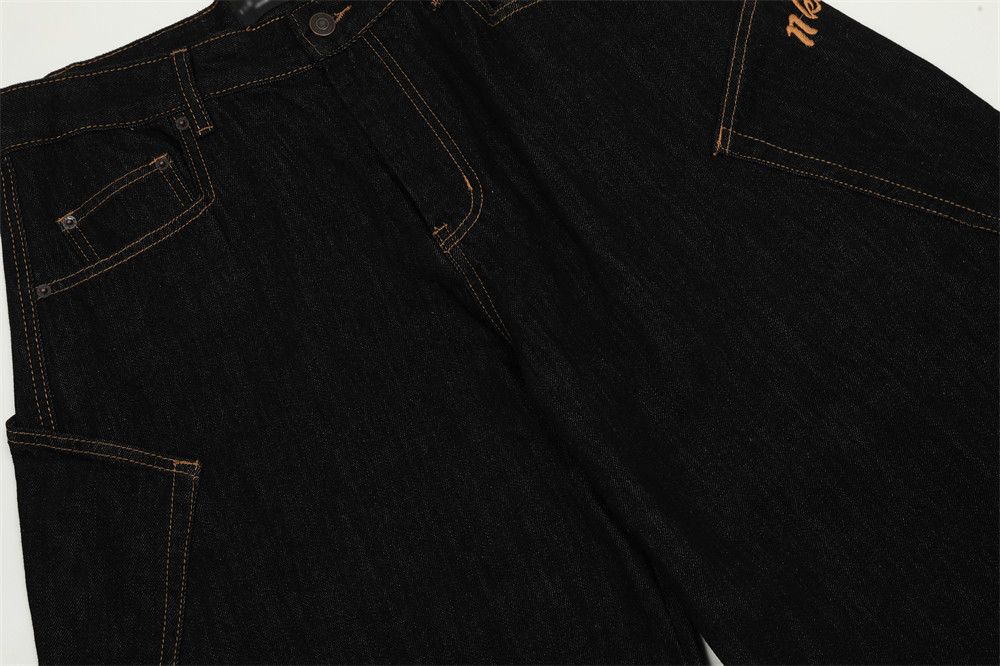 Japanese Brand × Jean Men's cargo patchwork wide-leg scimitar jeans Size US 32 / EU 48 - 5 Thumbnail