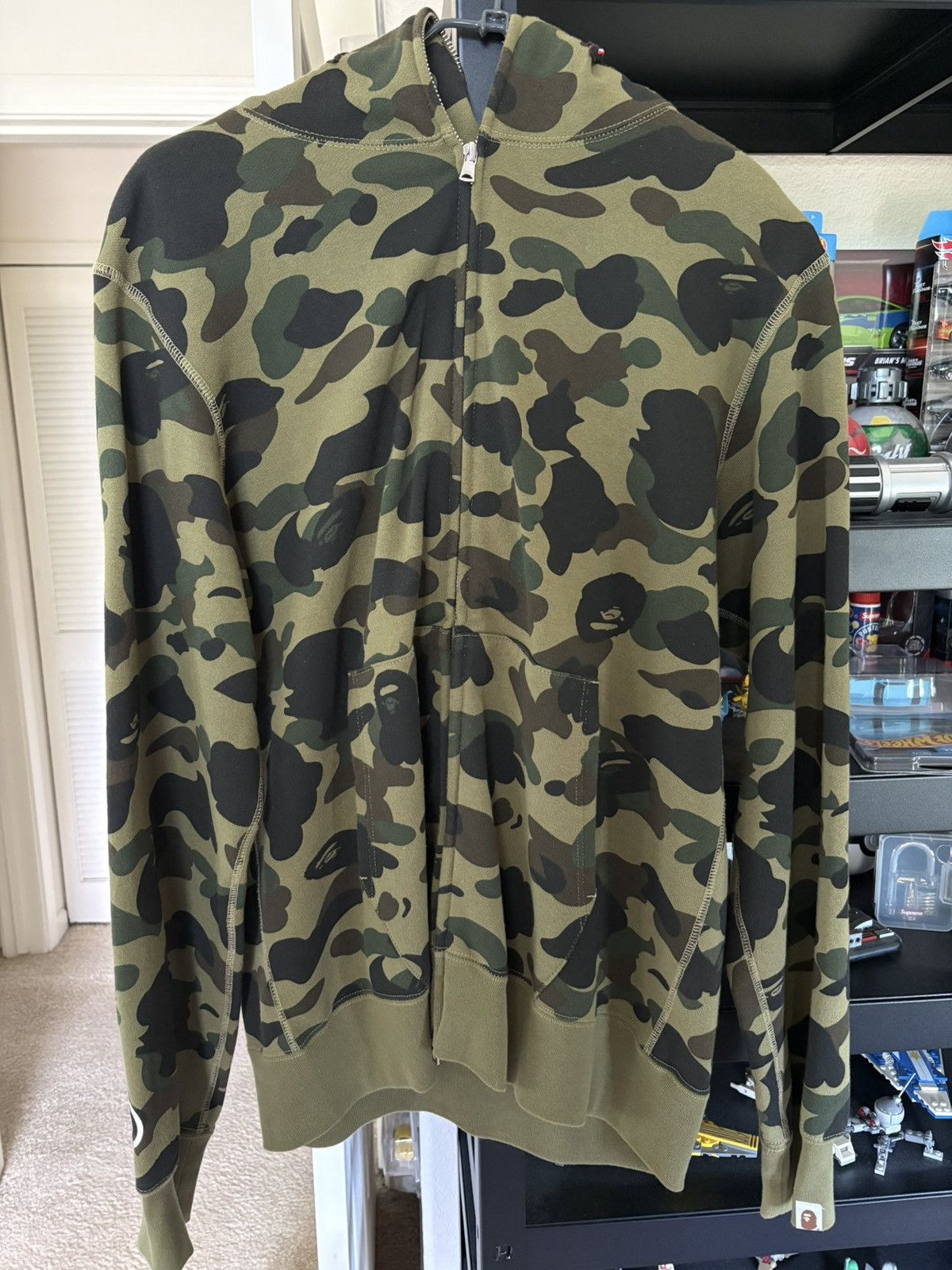Bape A Bathing Ape BAPE PONR 1st Camo Shark Full Zip Hoodie Size US XL / EU 56 / 4 - 1 Thumbnail