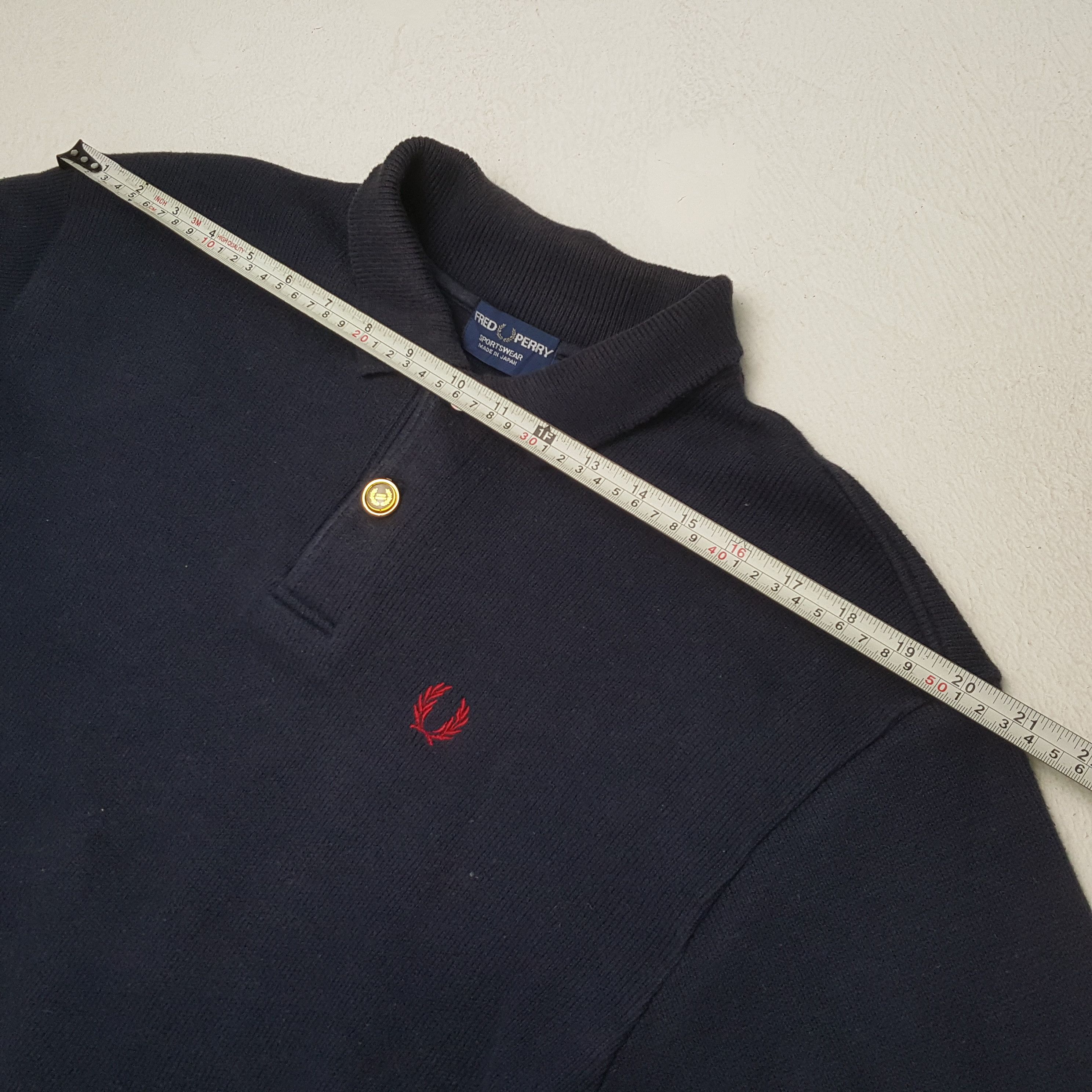 Fred Perry × Japanese Brand × Vintage Vintage FRED PERRY Fashion Brand Collar Design Sweatshirt Size US M / EU 48-50 / 2 - 4 Thumbnail