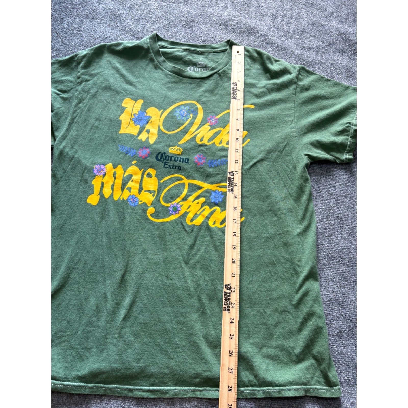 Logo 7 Corona Extra T Shirt Womens Large Logo Graphic Beer Green Floral Short Sleeve Size S / US 4 / IT 40 - 3 Thumbnail