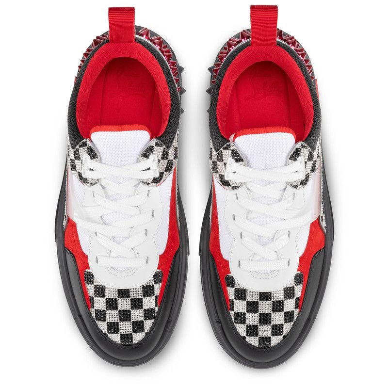 Christian Louboutin oc11z0126 Astroloubi Strass Sneakers in Multicolor Size US 7 / EU 40 - 4 Thumbnail