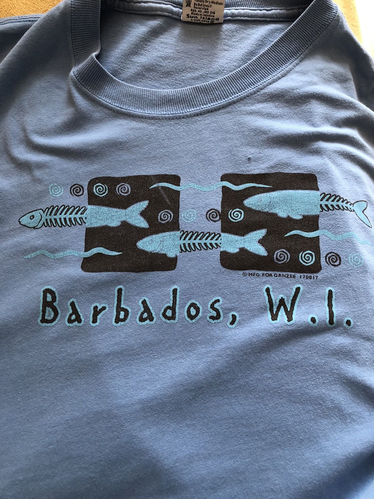 Other × Vintage VINTAGE BARBADOS COUNTRY BEACH TEE SHIRT Size US S / EU 44-46 / 1 - 2 Thumbnail