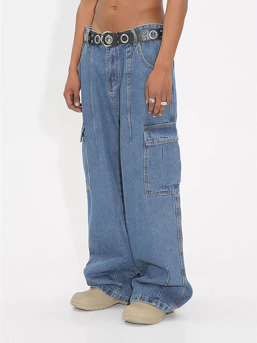 Jean × Vintage loose skate hiphop baggy cargo y2k jeans Size US 28 / EU 44 - 2 Thumbnail