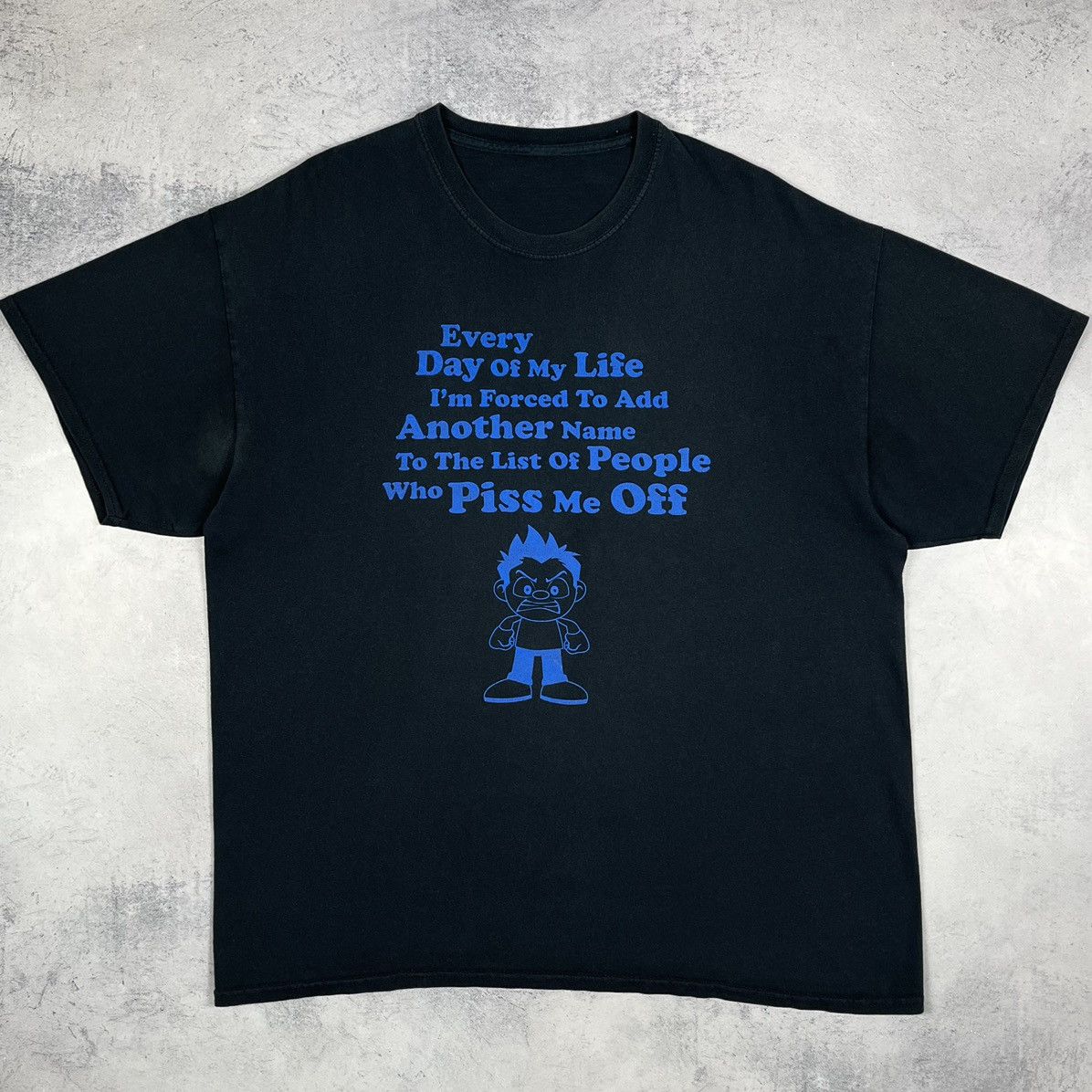 Cartoon Network Vintage Calvin and Hobbes “who piss me off” T shirt 90’s Size US XL / EU 56 / 4 - 2 Thumbnail