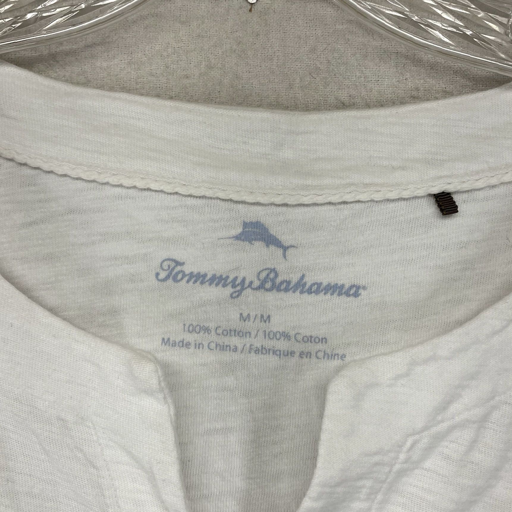 Tommy Bahama Tommy Bahama Women's Cover Up Dress Knit Cotton All Seasons V-Neck Medium White Casual Women's Size M / US 6-8 / IT 42-44 - 3 Thumbnail