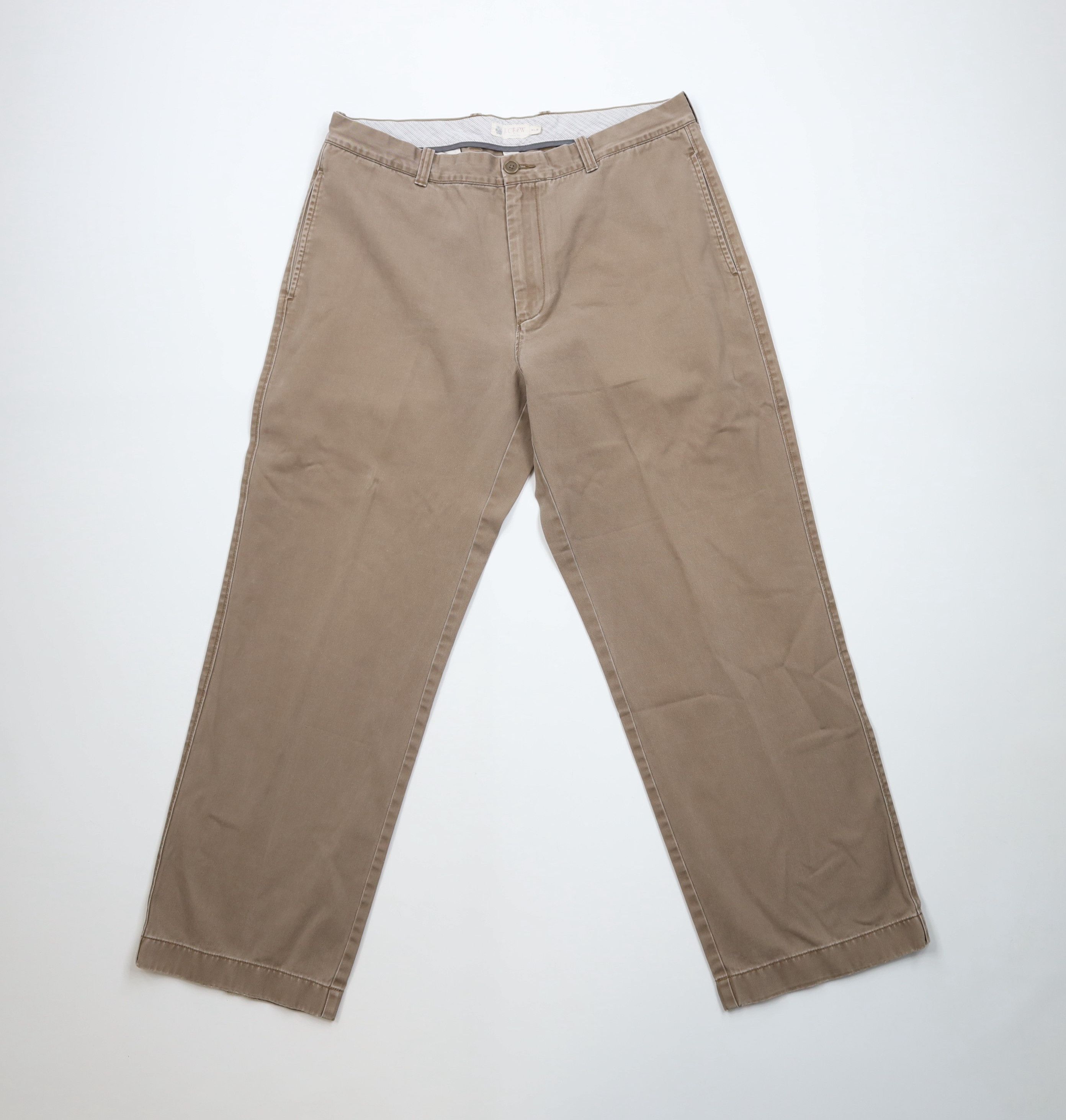 J.Crew Vintage Y2K J Crew Relaxed Wide Leg Chino Pants Brown Cotton Size US 34 / EU 50 - 1 Thumbnail