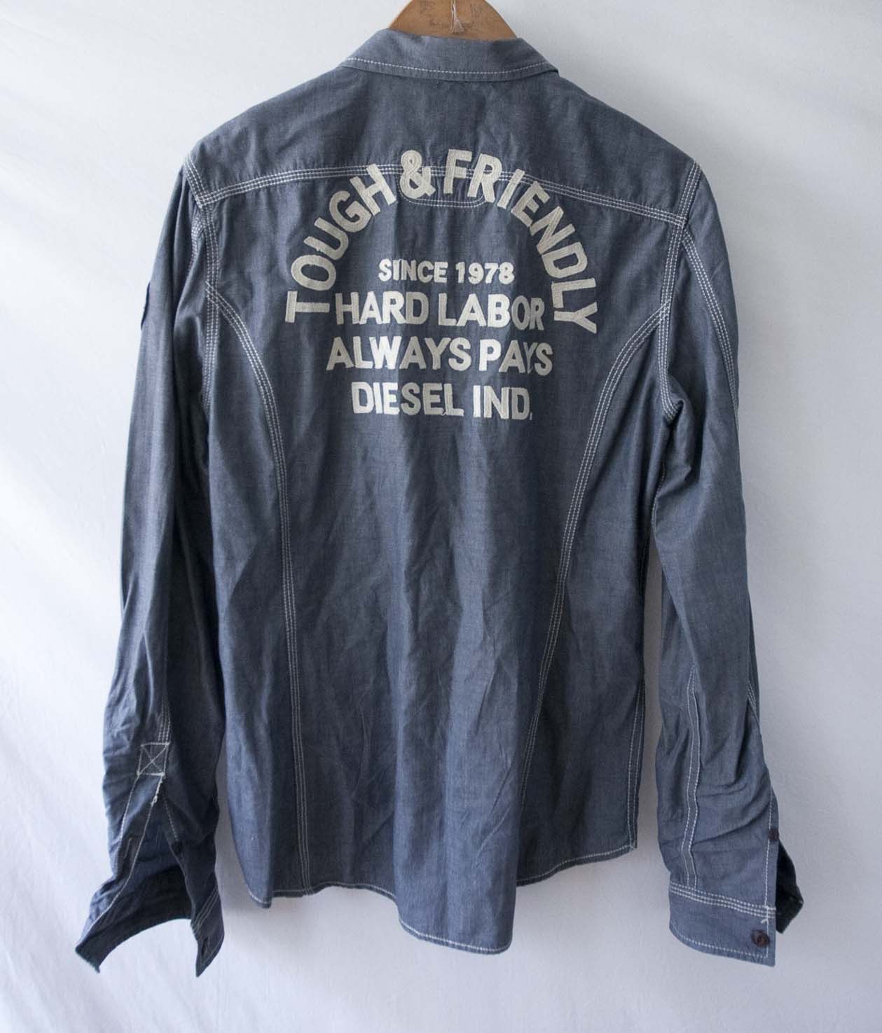 Diesel Diesel Shirt Denim Chambray Patch Size S Size US S / EU 44-46 / 1 - 1 Thumbnail