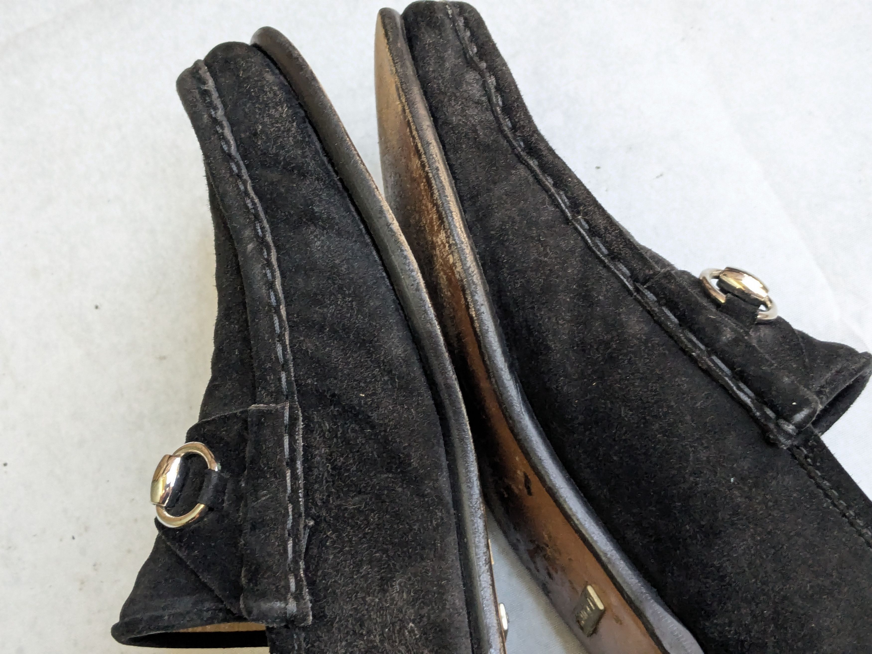 Gucci Gucci Horsebit Loafers Black Suede 9 D Suede Leather Slip On Size US 9 / EU 42 - 7 Thumbnail