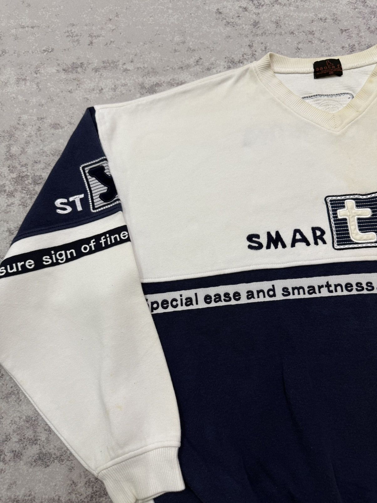Vintage Vintage Santa Fe Smart Tailoring Vneck Sweatshirt Size US XL / EU 56 / 4 - 5 Thumbnail