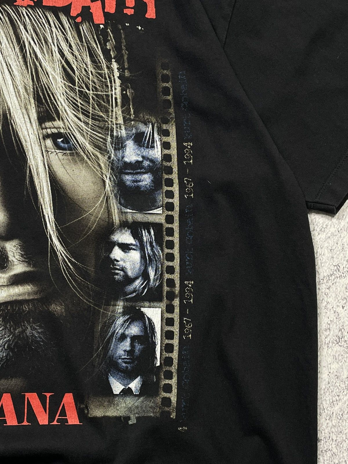 Band Tees × Nirvana × Vintage Vintage 90’s Nirvana Kurt Cobain 1967-1994 T-shirt Size US XL / EU 56 / 4 - 6 Thumbnail