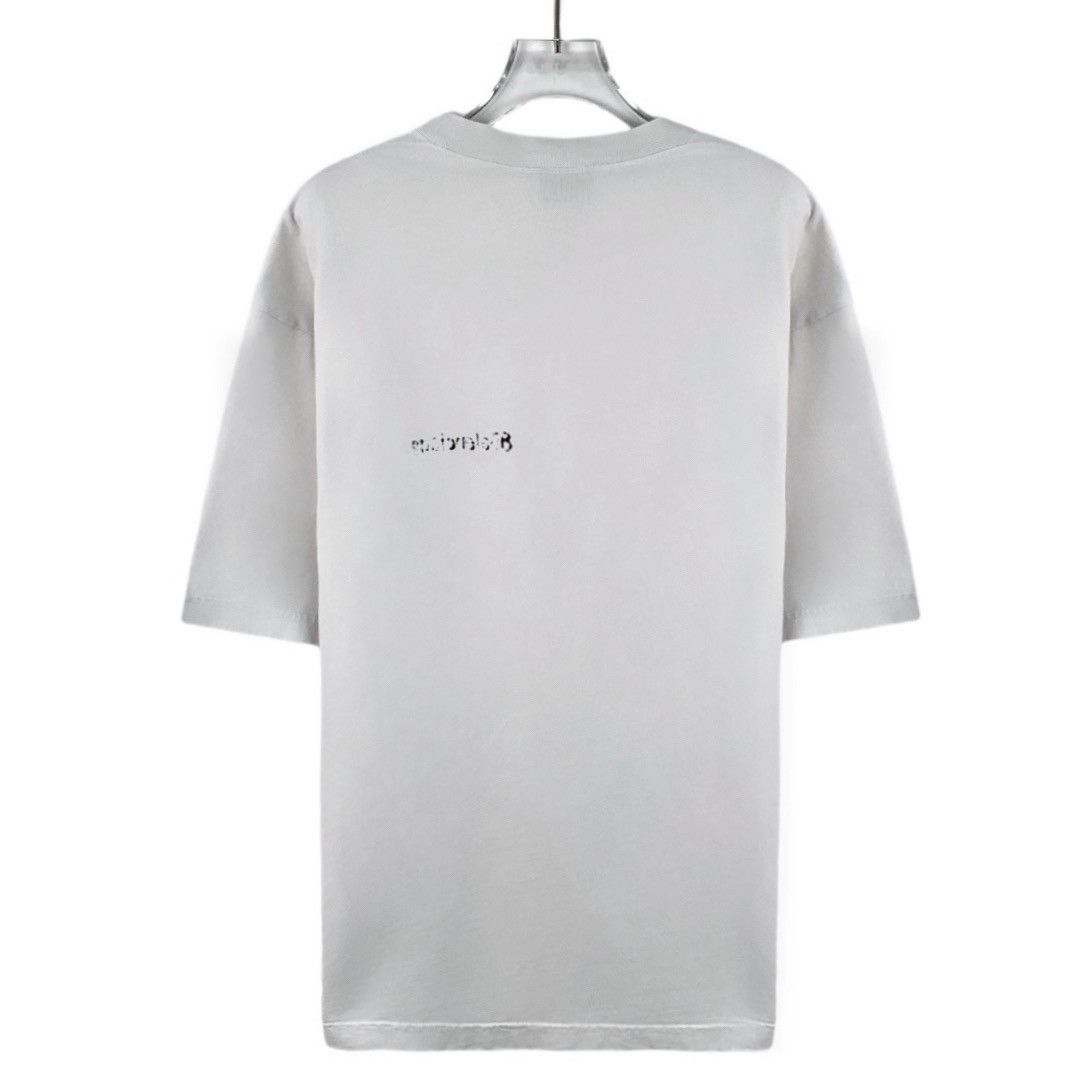 Balenciaga Balenciaga 22 White Logo Cotton Short Sleeve T-Shirt Size US XS / EU 42 / 0 - 2 Thumbnail