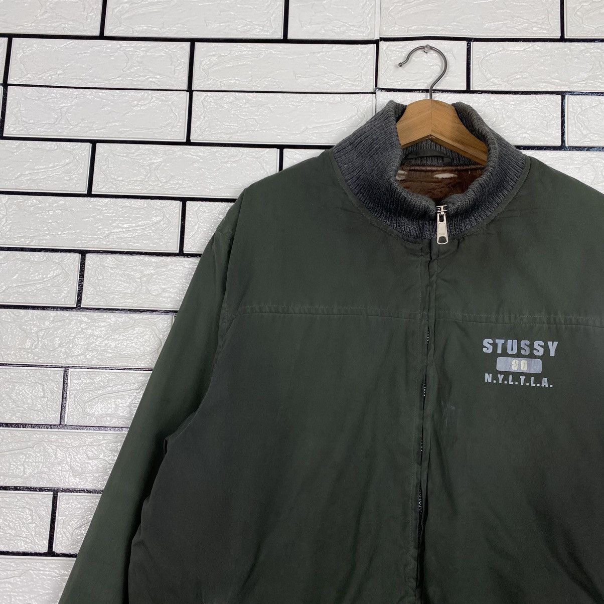 Stussy Vintage Quilted Bomber Jacket Stussy Usa Blanket Distressed Size US M / EU 48-50 / 2 - 8 Thumbnail