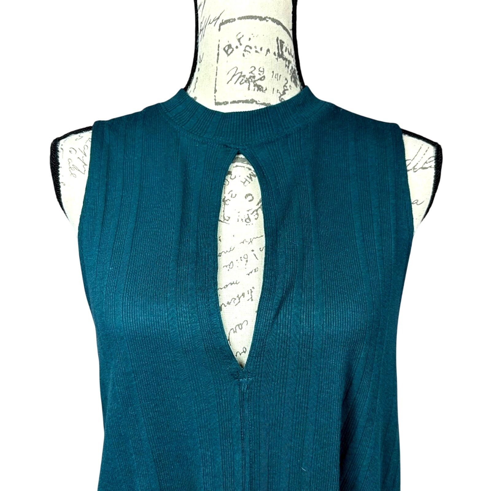 Free People Free People Womens Faye Ribbed Tank Top Turquoise size S Size S / US 4 / IT 40 - 8 Thumbnail