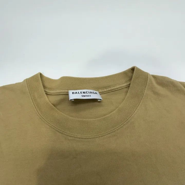 Balenciaga Balenciaga Brown Logo Print Casual T-Shirt 0079-2507 Size M / US 6-8 / IT 42-44 - 5 Thumbnail