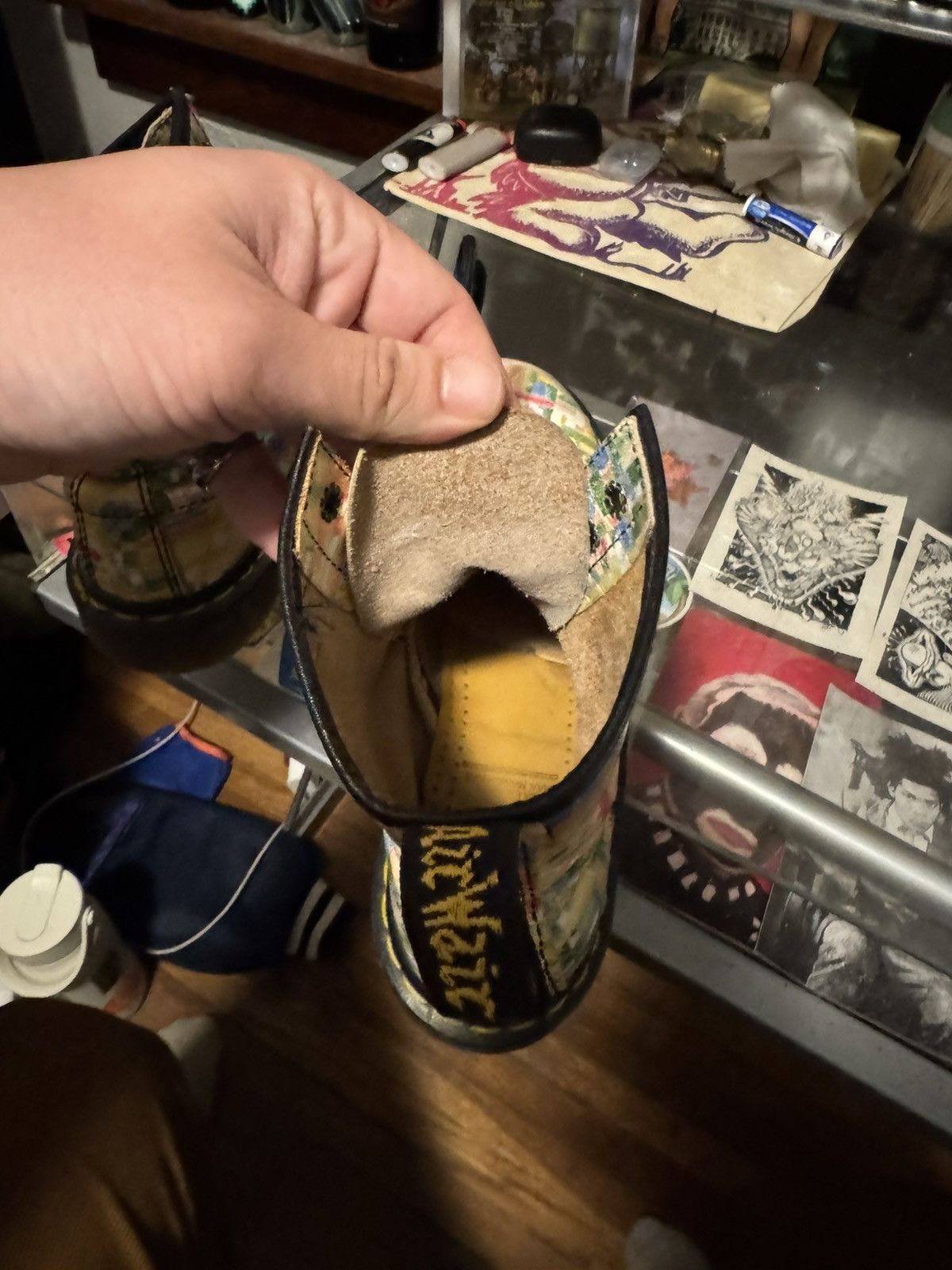 Dr. Martens Vintage Dr Martens BRUSH STROKES BOOTS MADE IN ENGLAND Size US 9 / IT 39 - 7 Thumbnail