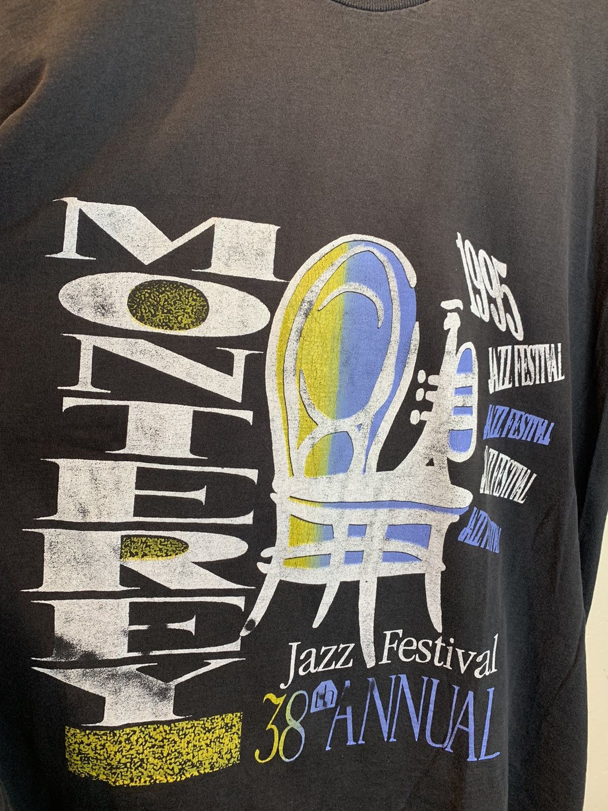 Band Tees *RARE* Vintage 1995 Monterey Jazz Festival Art Rap Tee Shirt Size US XL / EU 56 / 4 - 3 Thumbnail